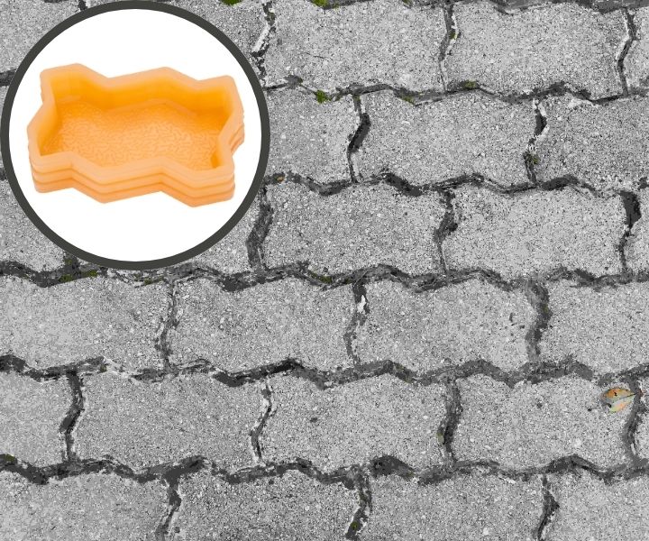 Unipaver pavement with Unipaver Paver moulds